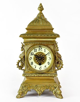 Lot 150 - A late 19th/early 20th century ornate brass...