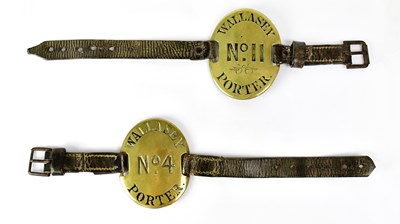 Lot 244 - A pair of oval horse brasses, stamped...