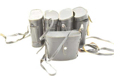 Lot 636 - Five cased sets of modern binoculars (5).
