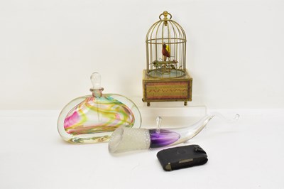 Lot 340 - SUNLEY; a vintage automaton singing bird in...