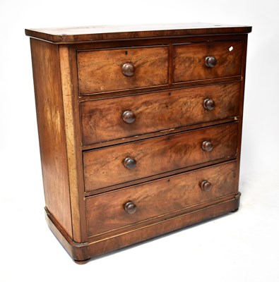 Lot 57 - A Victorian Scottish mahogany chest of two...