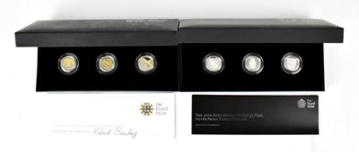 Lot 963 - A boxed set of three 2008 silver proof £1...