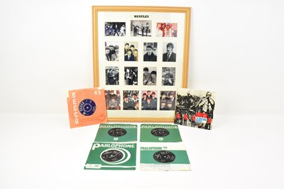 Lot 448 - THE BEATLES; four singles on Parlophone, in...