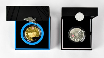 Lot 1010 - Two London 2012 Olympics commemorative silver...