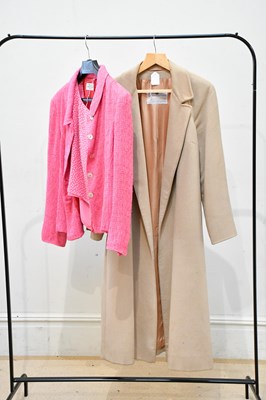 Lot 778 - AQUASCUTUM; a 100% cashmere fully lined camel...