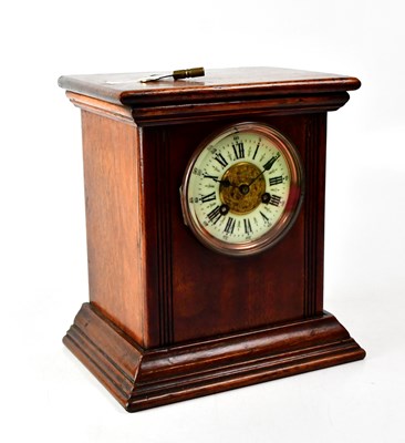 Lot 153 - An early 20th century mahogany cased eight-day...