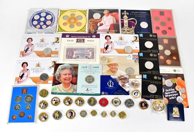 Lot 970 - A collection of commemorative coins to include...