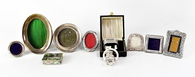 Lot 896 - A cased hallmarked silver napkin ring with...