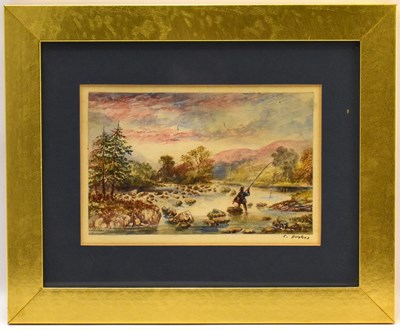 Lot 624 - S. HUGHES (British, 19th century); watercolour...
