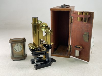 Lot 135 - R & J BECK LTD, LONDON; a brass and lacquer...