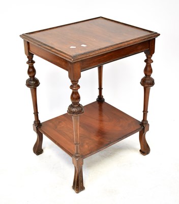 Lot 45 - A 19th century style mahogany two-tier side...