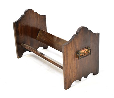 Lot 74 - An Arts and Crafts oak tabletop bookshelf,...