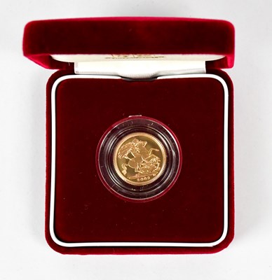 Lot 937 - An Elizabeth II proof half sovereign, 2003,...