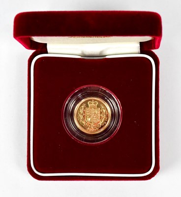 Lot 936 - An Elizabeth II proof half sovereign, 2002,...