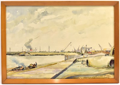 Lot 335 - HARRY TURNER (British); watercolour, 'View...
