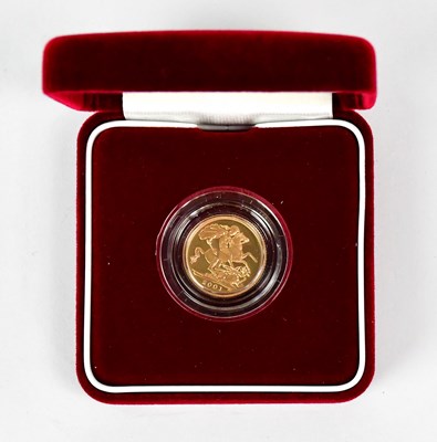 Lot 935 - An Elizabeth II proof half sovereign, 2001,...
