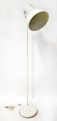 Lot 148 - A mid-century white painted metal standard...