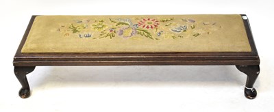 Lot 43 - An early 20th century walnut framed long low...