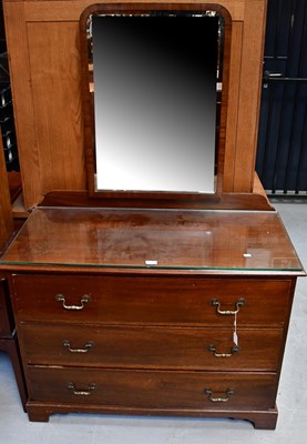 Lot 61 - An early 20th century mahogany dressing chest...