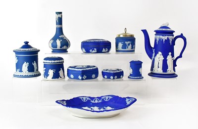 Lot 224 - WEDGWOOD; a quantity of jasperware, including...