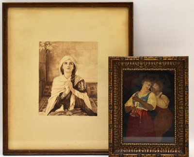 Lot 634 - An early 20th century Pre-Raphaelite style...