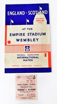 Lot 823 - A Football Association International match...
