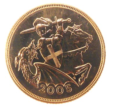 Lot 944 - An Elizabeth II 2005 sovereign, George and...