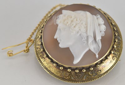 Lot 1558 - A 19th century gold coloured metal large...