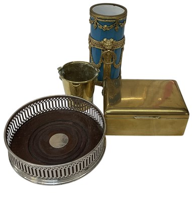 Lot 334 - An Elizabeth II hallmarked silver wine coaster...