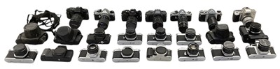 Lot 434 - A large group of Pentax SLRs including K1000,...