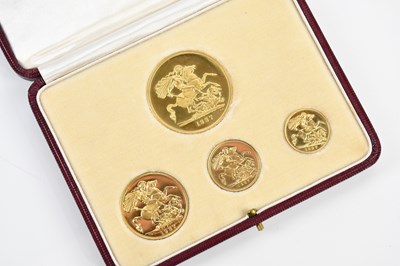Lot 1524 - A George VI 1937 gold four piece specimen coin...