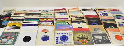 Lot 559 - ROCK & POP; over one hundred 45rpm records...