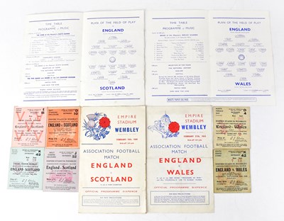 Lot 831 - Seven Football Association programmes from the...