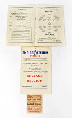 Lot 827 - Two international Association Football...