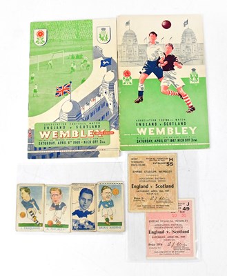 Lot 826 - Two international Association Football...