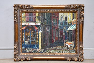 Lot 1863 - UNATTRIBUTED; large oil on canvas, Continental...