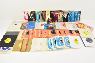 Lot 531 - THE ROLLING STONES; over fifty 45rpm records...