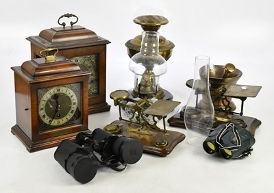 Lot 2259 - SMITHS; a walnut cased bracket clock, with...