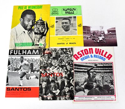 Lot 812 - PELE; five related football programmes,...