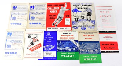 Lot 834 - Ten football programmes from 1940s to 1960s,...