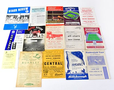 Lot 837 - Various vintage football programmes from the...