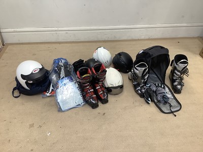 Lot 2227 - A pair of Salomon ski boots, two pairs of...