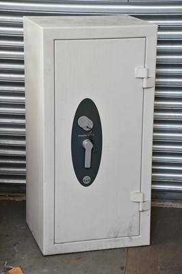 Lot 2220 - PHOENIX; a floor standing safe, with keys,...