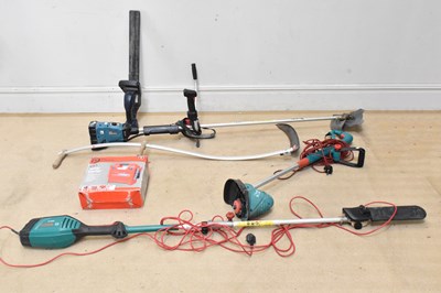 Lot 2223 - MAKITA; a 36 volt electric strimmer, a Bosch...