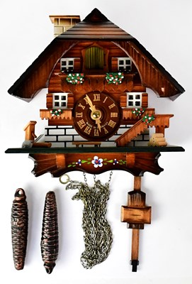 Lot 191 - HUBERT HERR; a Black Forest cuckoo clock in...
