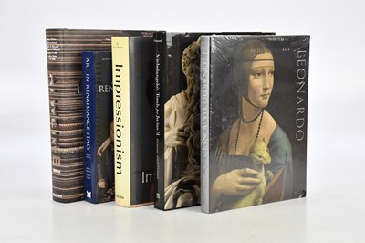 Lot 1825 - Five large art and art history hard cover...