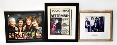 Lot 406 - THE ROLLING STONES; five items of band related...