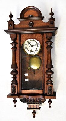 Lot 184 - A Vienna mahogany cased regulator wall clock,...