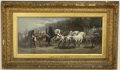 Lot 282 - GIBBONS AFTER ROSA BONHEUR; oil on board, 'The...