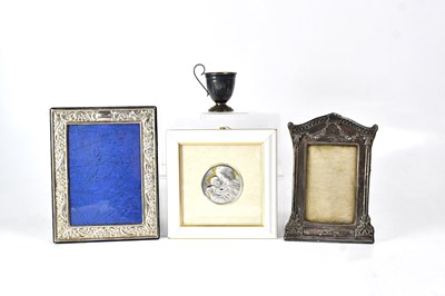 Lot 897 - Two hallmarked silver photograph frames,...